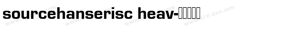 sourcehanserisc heav字体转换